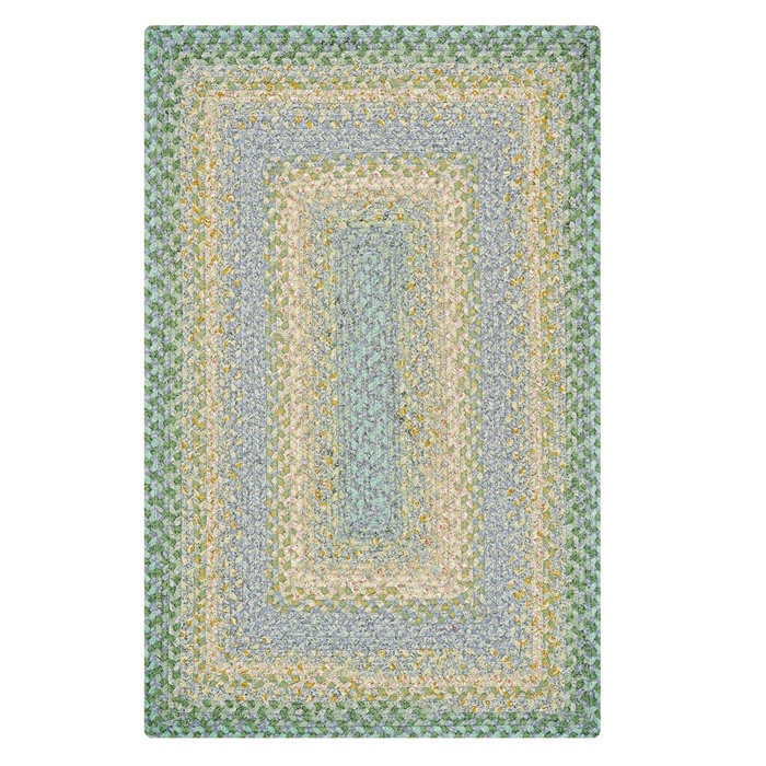 Homespice Decor Cotton Braided Baja Blue Area Rug & Reviews Wayfair